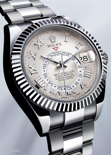 sky dweller rolex white face|rolex sky dweller for sale.